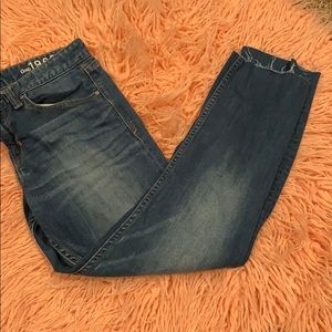 Gap size 26 real straight Frayed bottom jeans